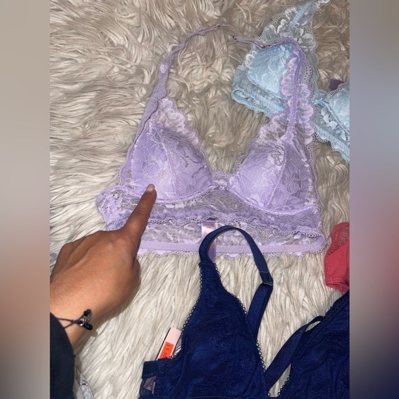 victoria secret / savage x fenty padded bralette bundle 6 plus one free bralette - Picture 3 of 4